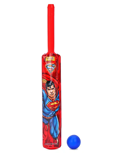 Kreative Kids DC Comics Superman Bat And Ball Set - Red & Blue