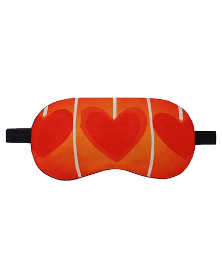 Jenna Print Cute 3 Heart Red Sleeping Eye Shade Mask Cover