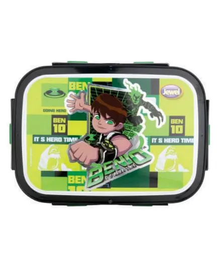 Jewel BPA Free Lunch Box Ben 10 - Green