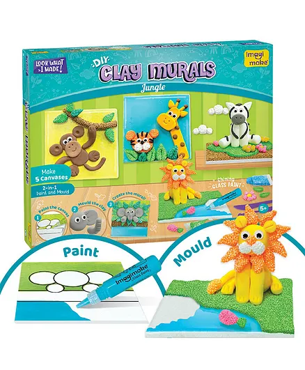 Imagi Make Clay Murals Jungle Kit - Multicolour