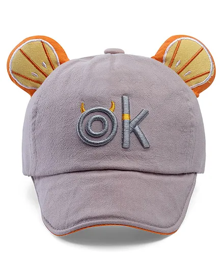 Babymoon Kids Big Ears Fruits Summer Cap Grey - Diameter 26 cm