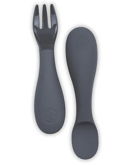 TUM TUM Baby Spoon & Fork set - Grey