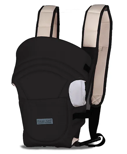 Polka Tots Adjustable Hands-Free 3-in-1 Baby Carrier - Black