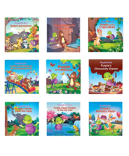 Purple Turtle Story Books Set of 9