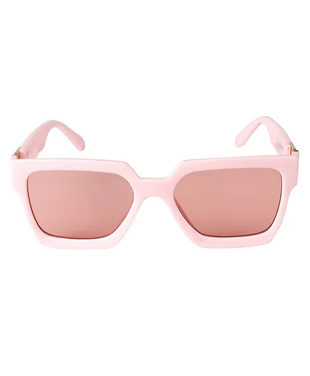 Spiky 100 % UV Protection Rectangle Sunglasses - Pink