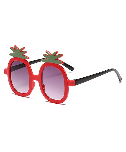 SYGA Pineapple Design UV Polarized Sunglasses - Red