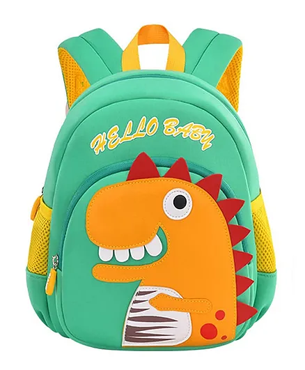 FunBlast Cute Dinosaur Print Shoulder Bags Green 10.2 Inch