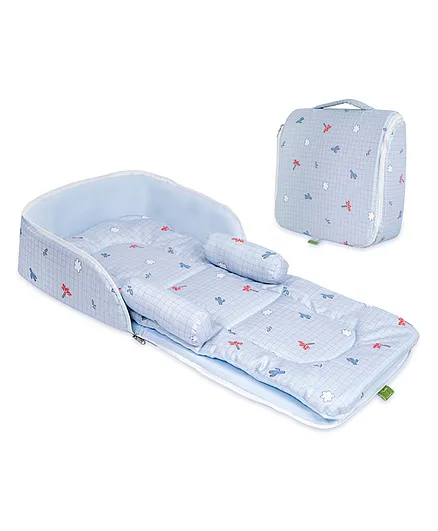 R for Rabbit 100% Cotton Baby Bedding Nest - Grey