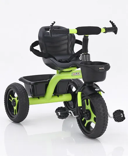 Tricycle With Storage Baskets - Green