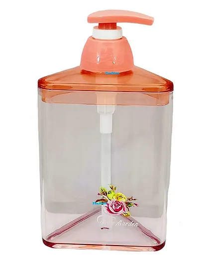 FunBlast Sanitizer & Soap Dispenser Triangle Shape Pink 420 ml