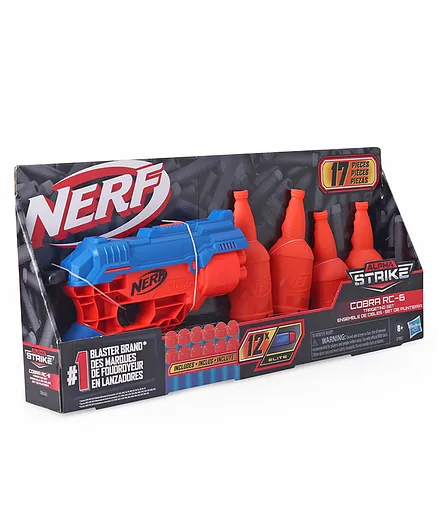 Nerf Alpha Strike Cobra RC 6 Dual Target Set - Orange and Blue