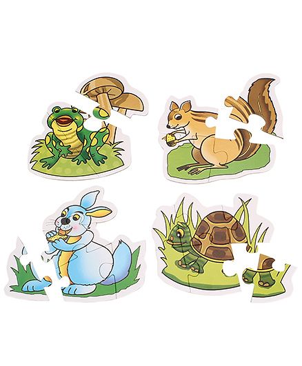 Creative Early Puzzles 4 Shaped Animal Puzzles