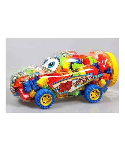 Rinish India Mini Car Building Block Set Multicolour - 100 Pieces