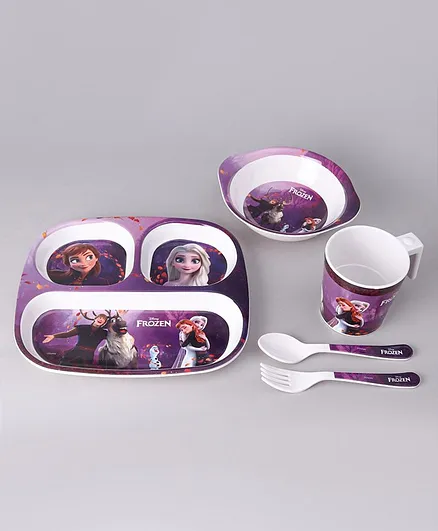 Disney Frozen 5 pieces Kids Dinner Set - Multicolour