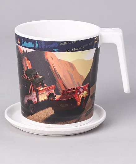 Disney Pixar Cars Laura Mug Large and Luna Coaster Multicolour - 350 ml