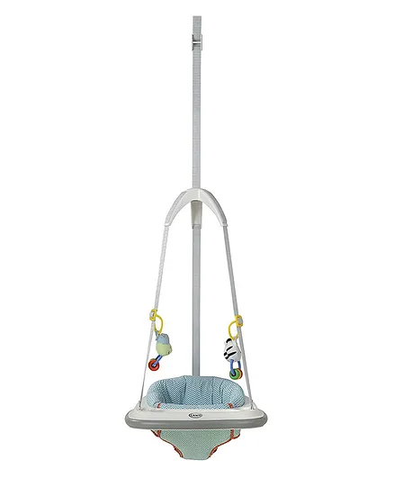Graco Doorway Bumper Jumper Caravan - White and Blue