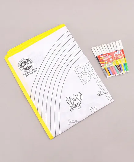 Winnie The Pooh My Colouring Mat With Sketch Pen - Multicolour