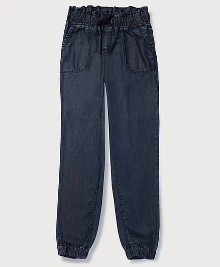 Gini And Jony Full Length Jeans Solid- Blue