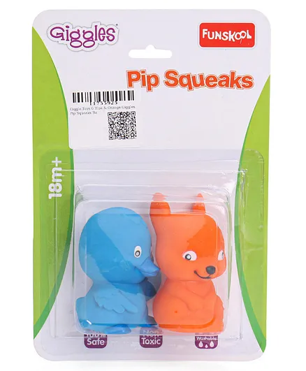 Giggles Pip Squeaks Bath Toys Pack of 2 (Colour May Vary)