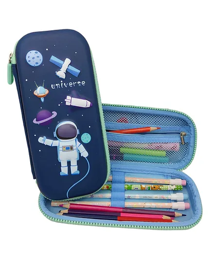 Funblast Space Theme Pencil Pouch Blue