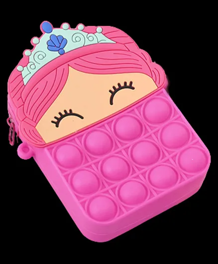SYGA Pop It Unicorn Princess Silicone Shoulder Bag - Dark Pink
