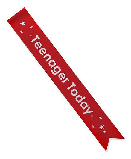 Right Gifting Teenager Today Sash - Red