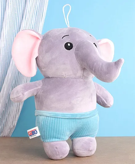 KiddyBuddy Elephant Soft Toy Purple - Height 22.5 cm