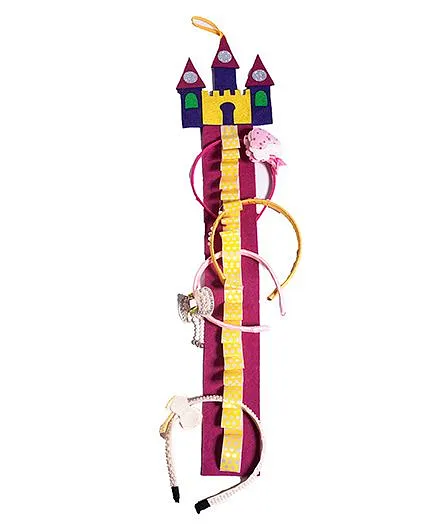 Li'll Pumpkins Castle Hairband Organiser - Purple & Blue