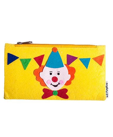 Li'll Pumpkins Clown Hat Pencil Pouch - Yellow