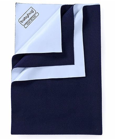 Babyhug Smart Dry Bed Protector Sheet Medium - Navy