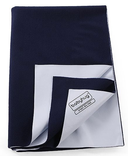 Babyhug Smart Dry Bed Protector Sheet Large - Navy