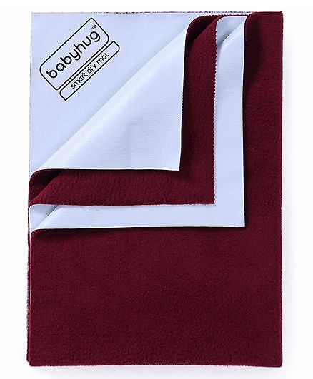 Babyhug Smart Dry Bed Protector Sheet Extra Large - Maroon
