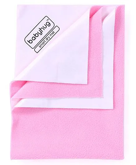 Babyhug Waterproof Bed Protector Sheet Double Bed Size - Pink