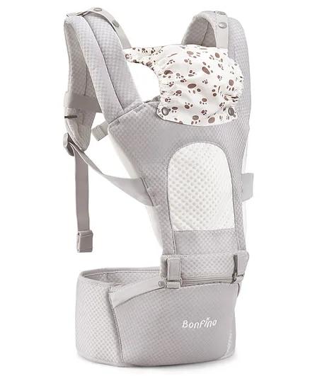 Bonfino Admire 5-in-1 Baby Carrier - Grey