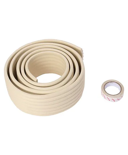 Ladybug Super Soft Straight Shaped Edge Guard - White