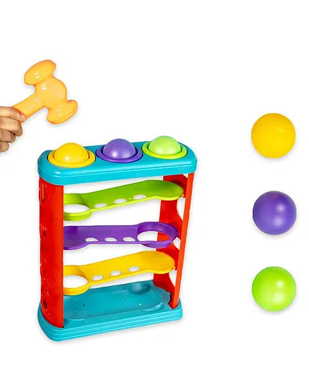 DOMENICO Hammer Ball Toys for Kids Pounding Game Set - Multicolour