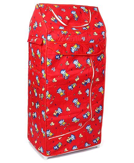 Ratnas Funky Almirah With My Kids Print - Red