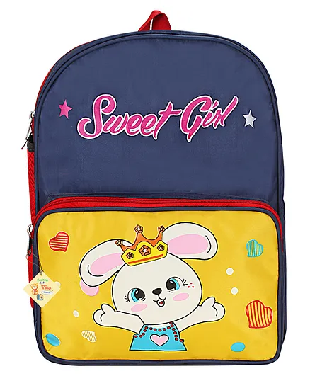 Frantic Yellow Sweet Girl Bag for Kids - 14 Inches