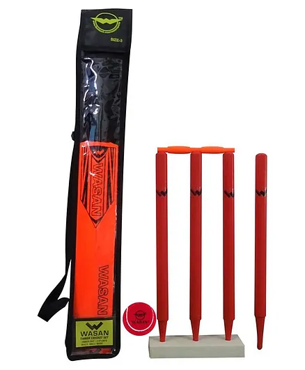 Wasan Cricket Set Size 3 - Red