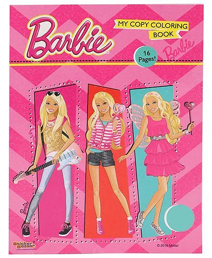 Sticker Bazaar Barbie My Copy Coloring Book - English (Print May Vary)
