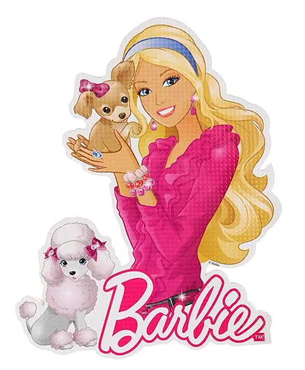 Sticker Bazaar Barbie Cut-out A4 Size (Design & Color May Vary)