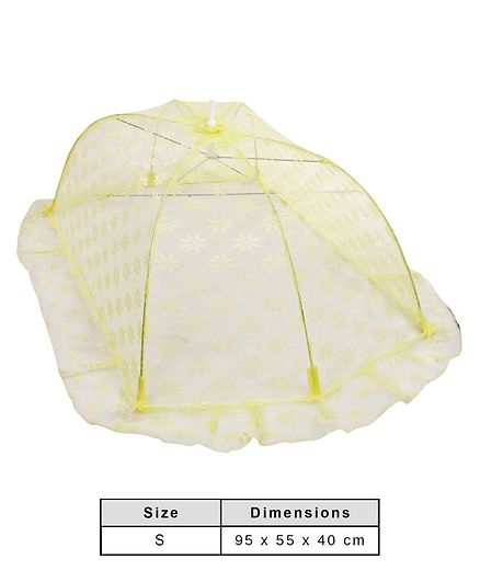 Babyhug Portable Baby Mosquito Net Small - Yellow