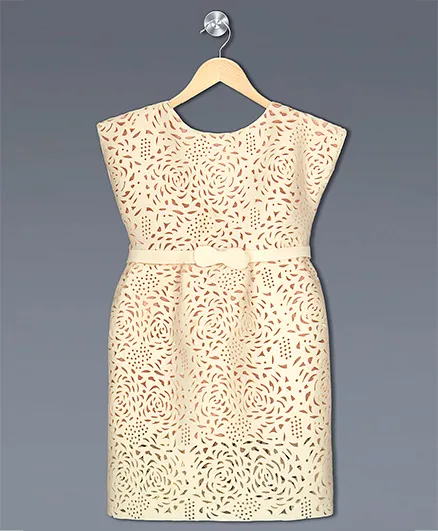 Shilpi Datta Som Cutwork Dress - Cream