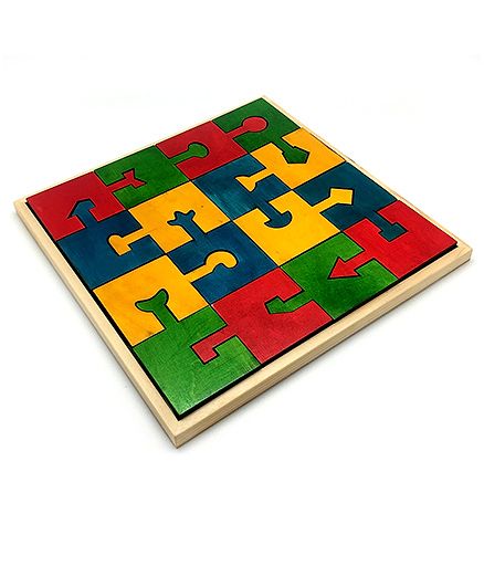 Skola Wooden Locking Blocks - Multicolor