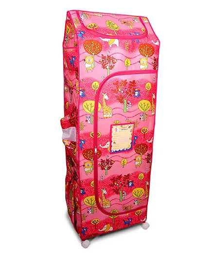 Kudos Wonder Cub Generic 5 Shelf Almirah - Pink