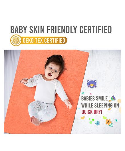 Quick Dry Bed Protector Small - Peach