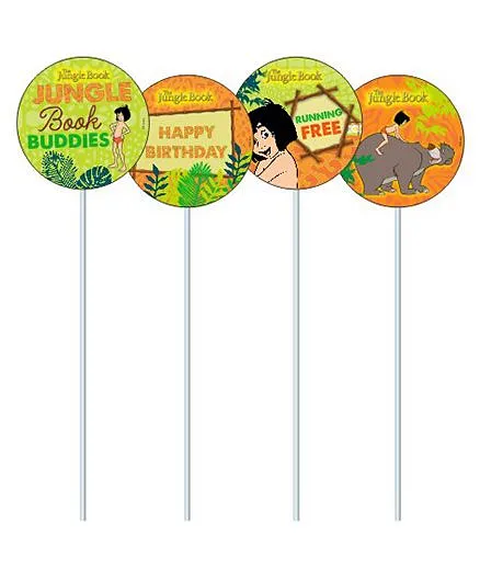 Jungle Book Cupcake & Food Toppers Pack of 10 - Green Orange