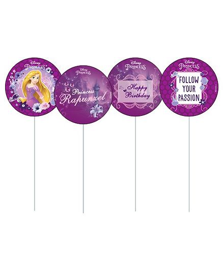 Disney Princess Rapunzel Cupcake & Food Toppers Pack of 10 - Purple
