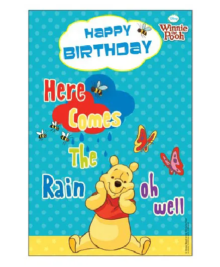 Disney Winnie the Pooh Vertical Banner 03 - Blue