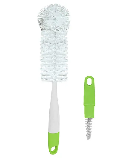 Buddsbuddy XYLO 2 in 1 Baby Bottle and Nipple Cleaning Brush - Green